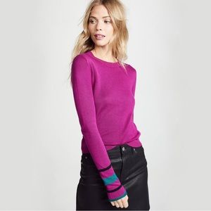 The Fifth Label Navigate Knit Top in Orchid/Teal